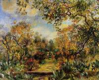 Pierre-Auguste Renoir paintings artwork Beaulieu Landscape 1893 Pierre-Auguste Renoir paintings artwork Beaulieu Landscape 1893
