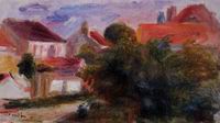 Pierre-Auguste Renoir art Breton Landscape - Church and Orchard Pierre-Auguste Renoir art Breton Landscape - Church and Orchard