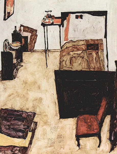 (image for) Reproduction Egon Schiele's Living room in Neulengbach,1911 - Click Image to Close