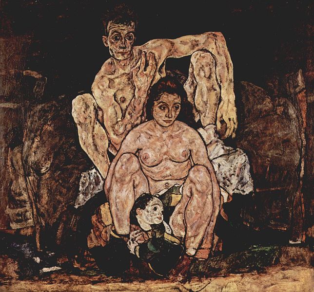 (image for) Reproduction Egon Schiele Painting Art The Family, 1918