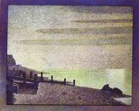 Reproduction of Honfleur Evening 1886 Reproduction of Honfleur Evening 1886