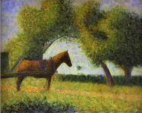 (image for) Handmade oil painting Copy paintings of famous artists Horse In A Field 1882