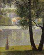 Reproduction of La Siene A Courbevoie 1885-86 Reproduction of La Siene A Courbevoie 1885-86
