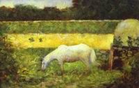 (image for) Handmade oil painting Copy paintings of famous artists Landscape With A Horse 1882