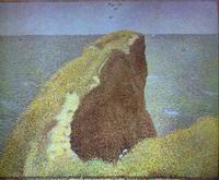 Reproduction of Le Bec Du Hoc Grandcamp 1885 Reproduction of Le Bec Du Hoc Grandcamp 1885