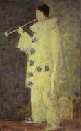 (image for) Handmade oil painting Copy paintings of famous artists Pierrot With A White Pipe (Aman Jean) 1883