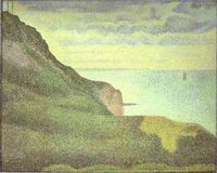 Reproduction of Port En Bessin Les Grues Et La Percee 1888 Reproduction of Port En Bessin Les Grues Et La Percee 1888
