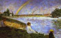 Reproduction of Rainbow (Study For Bathers At Asnieres) 1883 Reproduction of Rainbow (Study For Bathers At Asnieres) 1883