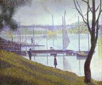 (image for) Handmade oil painting Copy paintings of famous artists The Bridge At Courbevoie 1886-67