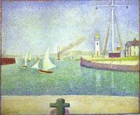 Reproduction of The Harbour Entrance Honfleur 1886 Reproduction of The Harbour Entrance Honfleur 1886