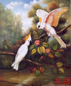 Non-Famous Artist or Original oil painting: Animal:A0012 Non-Famous Artist or Original oil painting: Animal:A0012