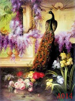 Non-Famous Artist or Original oil painting: Animal:A0014 Non-Famous Artist or Original oil painting: Animal:A0014
