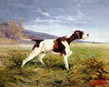 Non-Famous Artist or Original oil painting: Animal:A0032 Non-Famous Artist or Original oil painting: Animal:A0032