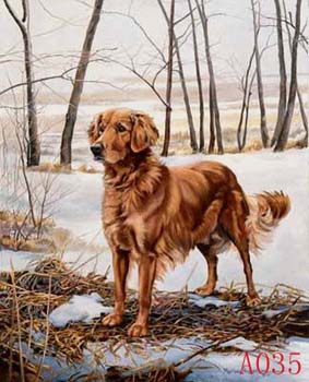 Non-Famous Artist or Original oil painting: Animal:A0035 Non-Famous Artist or Original oil painting: Animal:A0035