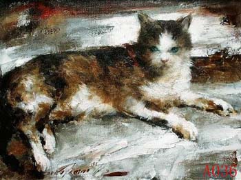 Non-Famous Artist or Original painting on canvas: A0036 Non-Famous Artist or Original painting on canvas: A0036