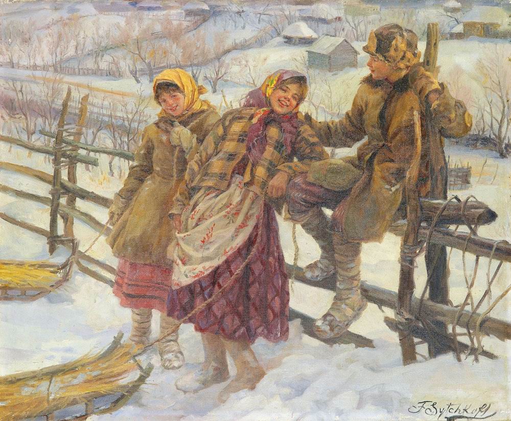 (image for) Handmade oil painting Copy paintings of famous artists Balakshin's painting arts for sale