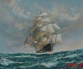 (image for) Non-Famous Artist or Original painting on canvas:SeascapeSH014