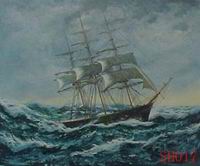 (image for) Seascape, Handmade oil painting on Canvas:seascapeSH018