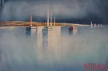 Non-Famous Artist or Original painting on canvas:SeascapeSH045 Non-Famous Artist or Original painting on canvas:SeascapeSH045