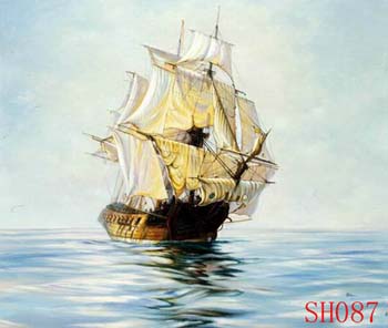 Non-Famous Artist or Original painting on canvas: SeascapeSH087 Non-Famous Artist or Original painting on canvas: SeascapeSH087