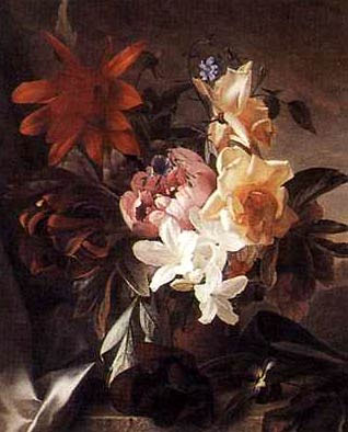 (image for) Classical flower, Handmade oil painting on Canvas. - Click Image to Close
