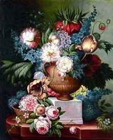 Classical flower, Handmade oil painting on Canvas. Classical flower, Handmade oil painting on Canvas.