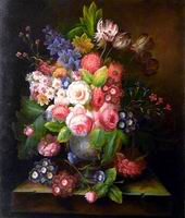 (image for) Classical flower, Handmade oil painting on Canvas.