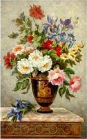 (image for) Classical flower, Handmade oil painting on Canvas.