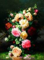 (image for) Classical flower, Handmade oil painting on Canvas.