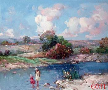 (image for) Landscape, Handmade oil painting on Canvas:G0031