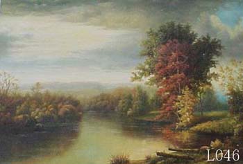 Landscape, Handmade oil painting on Canvas: L0046 Landscape, Handmade oil painting on Canvas: L0046