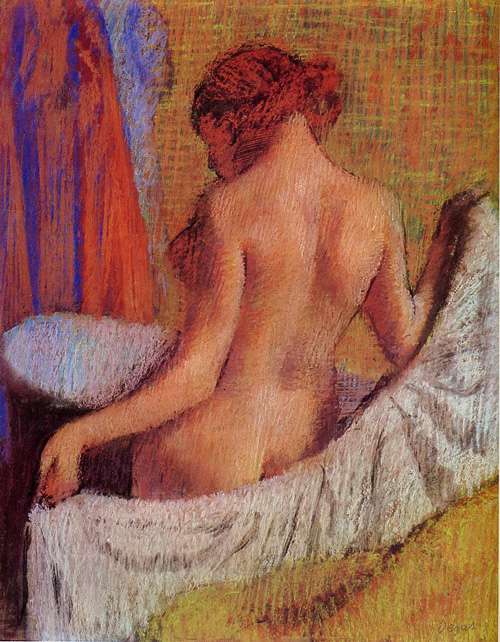 (image for) Handmade oil painting Copy paintings of famous artists After the Bath 1890-1895 - Click Image to Close
