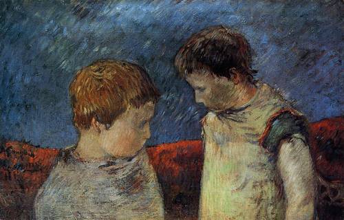 (image for) Paul Gauguin paintings Aline Gauguin and One of Her Brothers - Click Image to Close