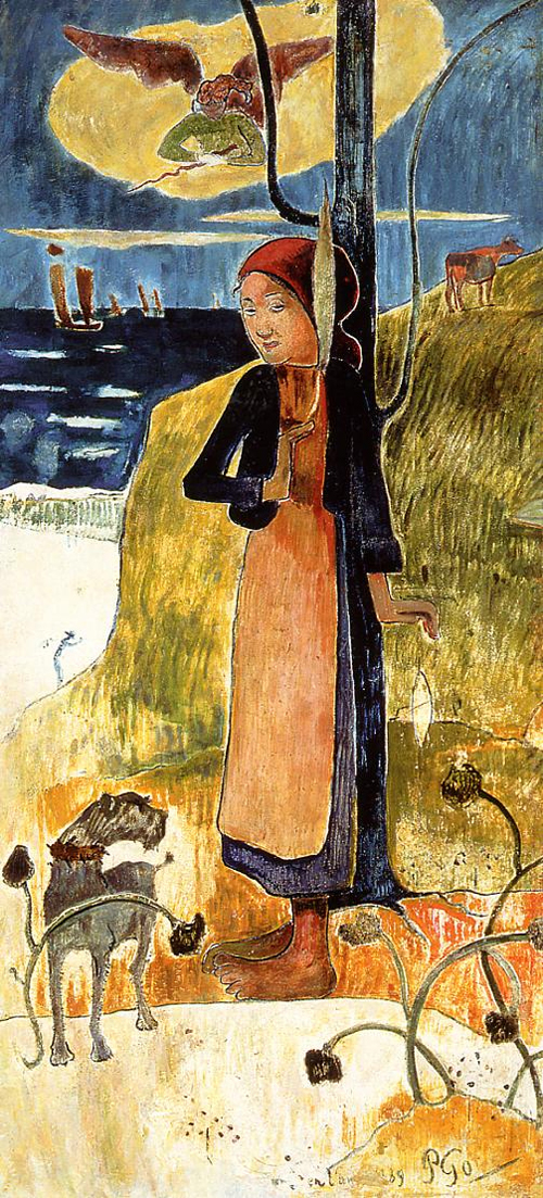 (image for) Handmade oil painting Copy paintings of famous artists Paul Gauguin paintings artwork Joan of Arc 1889 - Click Image to Close
