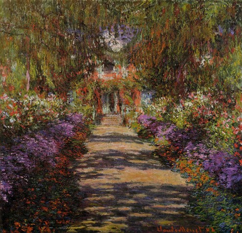 (image for) Claude Monet art Pathway in Monets Garden at Giverny 1901-1902 - Click Image to Close