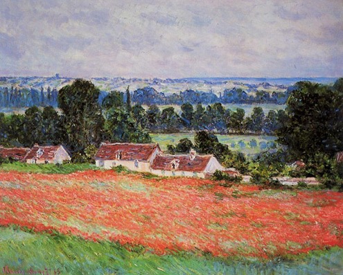(image for) Handmade oil painting Copy paintings of famous artists Claude Monet artwork Poppy Field at Giverny 1885 - Click Image to Close
