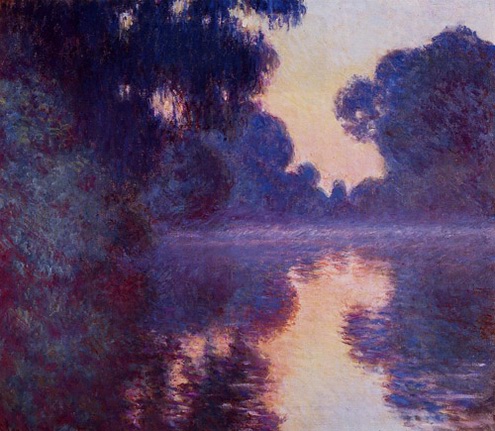 (image for) Claude Oscar Monet art Arm Of The Seine Near Giverny At Sunrise - Click Image to Close