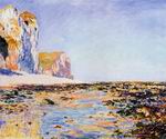 Claude Oscar Monet Beach and Cliffs at Pourville Morning Effect Claude Oscar Monet Beach and Cliffs at Pourville Morning Effect