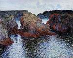 Claude Oscar Monet artwork Belle-Ile Rocks at Port-Goulphar 1886 Claude Oscar Monet artwork Belle-Ile Rocks at Port-Goulphar 1886