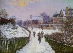 Claude Oscar Monet art Boulevard St Denis Argenteuil Snow Effect Claude Oscar Monet art Boulevard St Denis Argenteuil Snow Effect