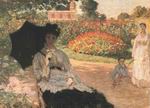 Claude Oscar Monet Camille In The Garden With Jean And His Nanny Claude Oscar Monet Camille In The Garden With Jean And His Nanny