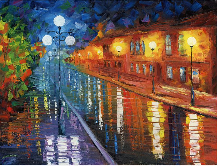 New Orleans oil paintings for sale, Midnight City New Orleans oil paintings for sale, Midnight City