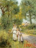 Non-Famous Artist or Original oil painting on canvas:People0015 Non-Famous Artist or Original oil painting on canvas:People0015