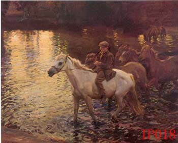 Non-Famous Artist or Original oil painting on canvas:PeopleIP013 Non-Famous Artist or Original oil painting on canvas:PeopleIP013