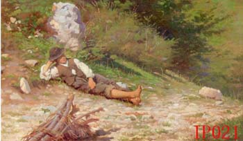 Non-Famous Artist or Original oil painting on canvas:PeopleIP021 Non-Famous Artist or Original oil painting on canvas:PeopleIP021