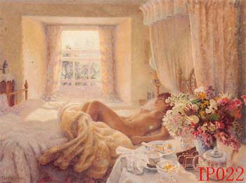 Non-Famous Artist or Original oil painting on canvas:PeopleIP022 Non-Famous Artist or Original oil painting on canvas:PeopleIP022