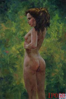 Non-Famous Artist or Original oil painting on canvas:PeopleIP50 Non-Famous Artist or Original oil painting on canvas:PeopleIP50