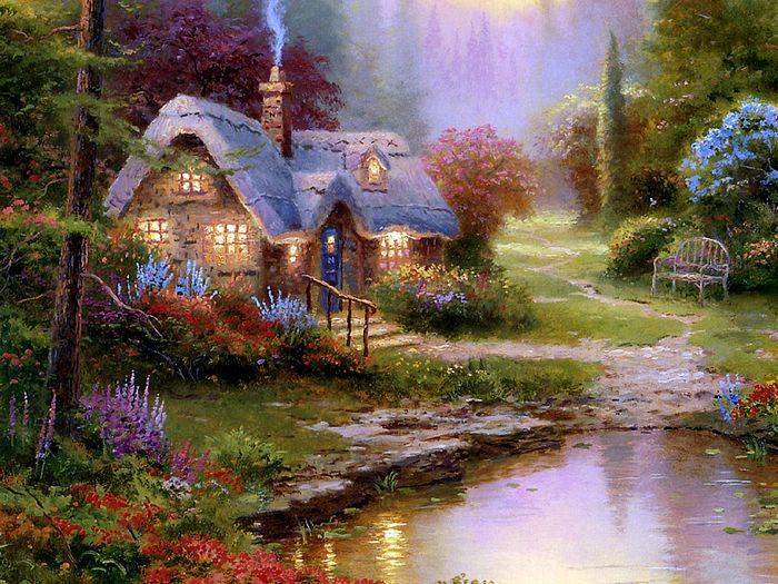 Reproductions of Thomas Kinkade's painting, no.2