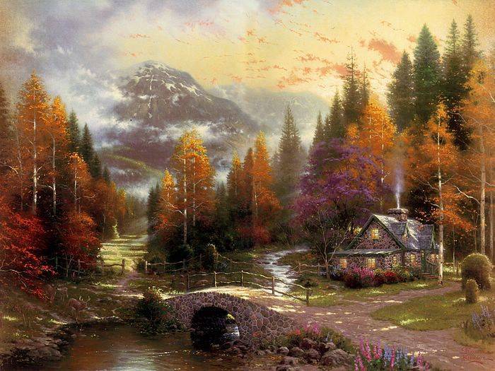Reproductions of Thomas Kinkade's painting, NO.3